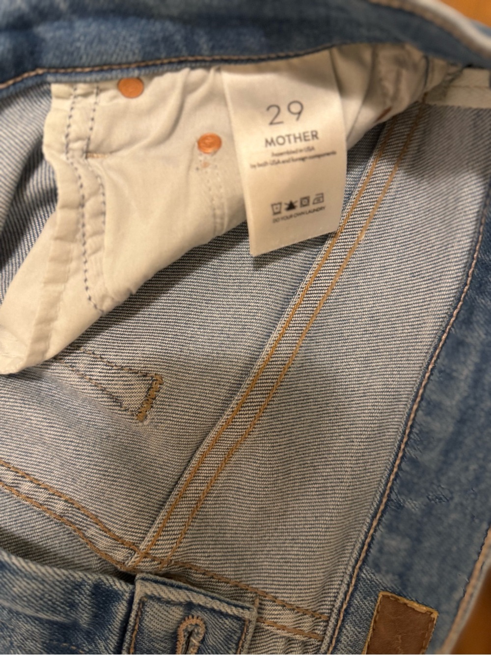 MOTHER weekender mid-rise flare jeans in “ride hard live forever” wash. - Picture 4 of 10